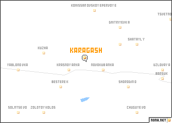 map of Karagash