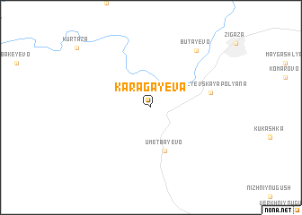 map of Karagayeva