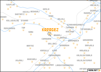 map of Karagëz