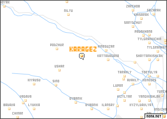 map of Kara-Gez