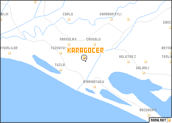 map of Karagöçer