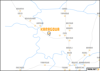 map of Karagoua