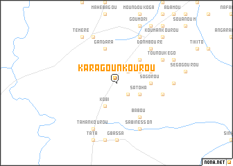 map of Karagounkourou