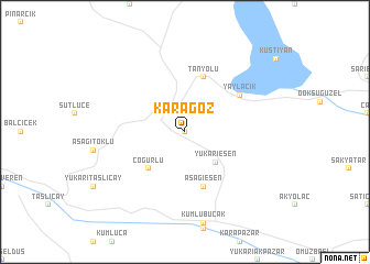 map of Karagöz