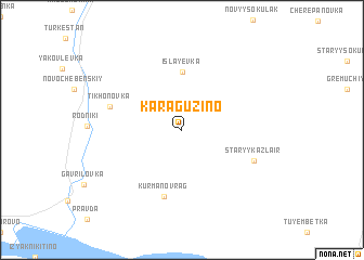 map of Karaguzino
