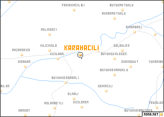 map of Karahacılı