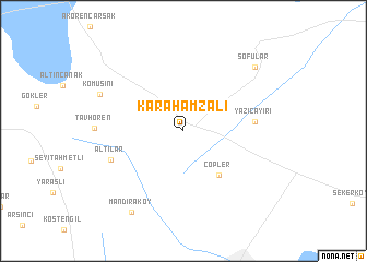 map of Karahamzalı