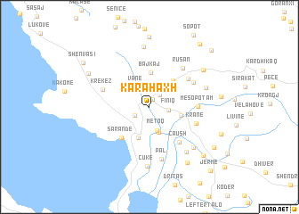 map of Karahaxh