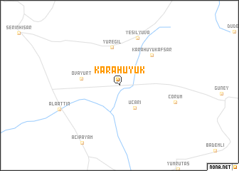 map of Karahüyük