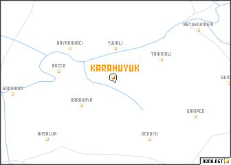 map of Karahüyük