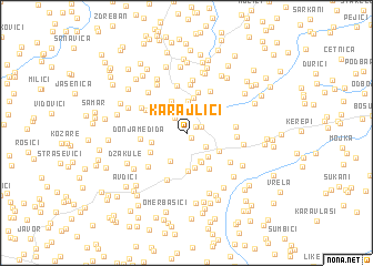 map of Karajlići