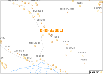 map of Karajzovci