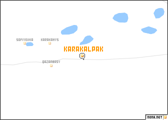 map of Karakalpak