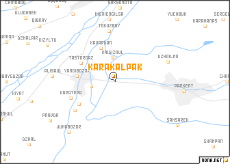 map of Karakalpak