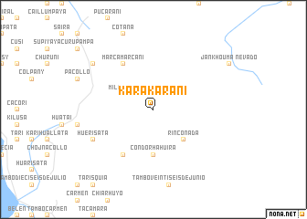 map of Karakarani