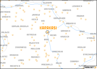 map of Karakaši