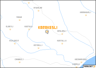 map of Karakeşli