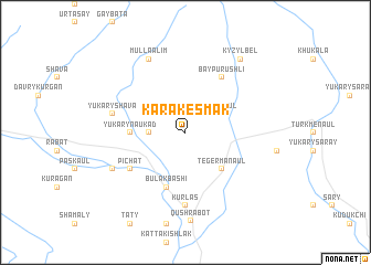 map of Kara-Kesmak