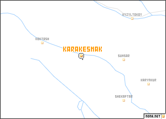 map of Kara-Kesmak