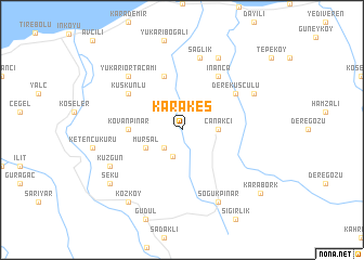 map of Karakeş