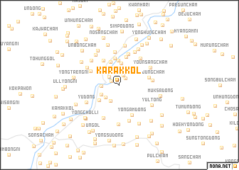 map of Karak-kol