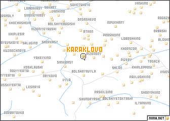 map of Karaklovo