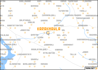 map of Karak Mawlá