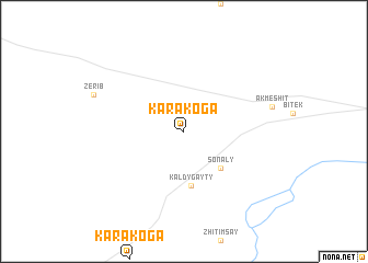 map of Kara-Koga