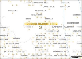 map of Karakolagahatenna