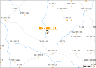 map of Karakolé