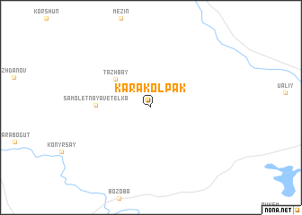 map of Kara-Kolpak