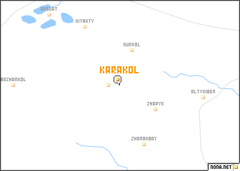 map of Karakolʼ