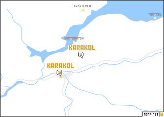 map of Karakolʼ