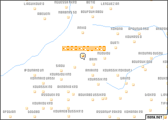 map of Karakroukro