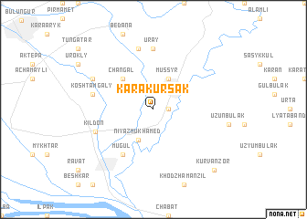 map of Kara-Kursak