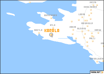 map of Karala