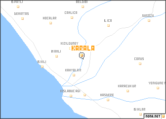 map of Karala
