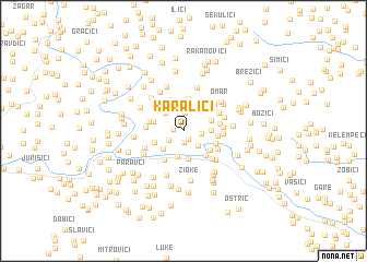 map of Karalići