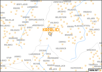 map of Karalići