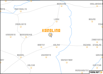 map of Karalina