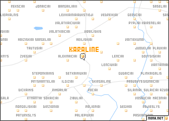 map of Karalinė