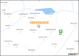 map of Karamağara