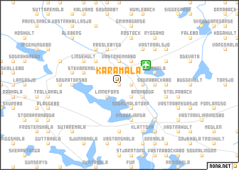 map of Karamåla