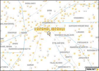 map of Karam Ali Brāhui