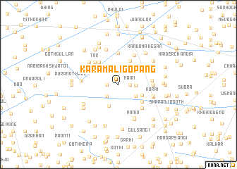 map of Karam Ali Gopāng