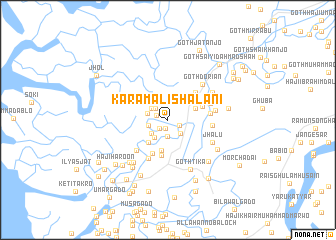 map of Karam Ali Shalāni