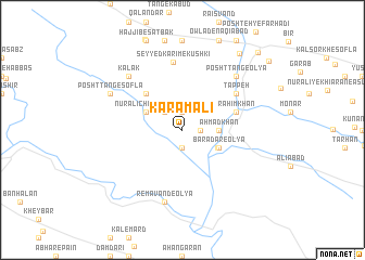 map of Karam‘alī