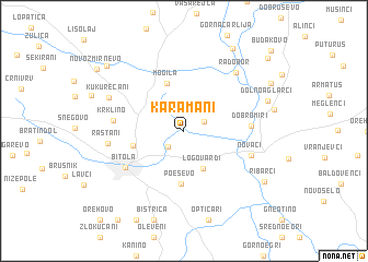 map of Karamani