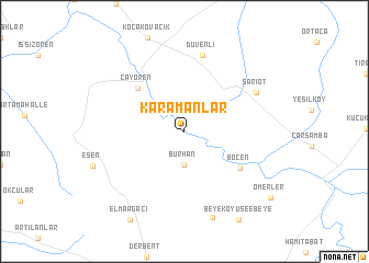 map of Karamanlar