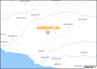 map of Karamanlar